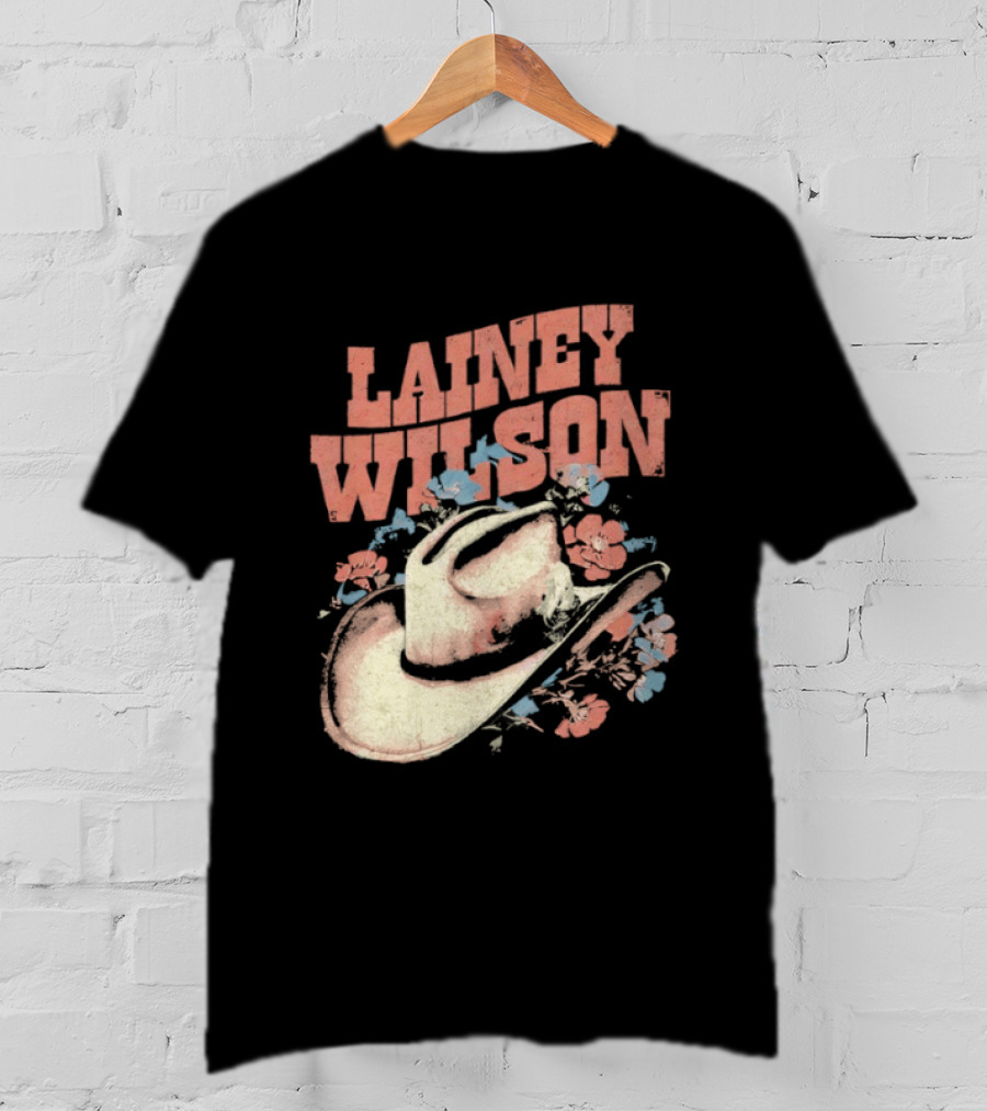 Lainey Wilson Country Music Western Hat Floral T-Shirt