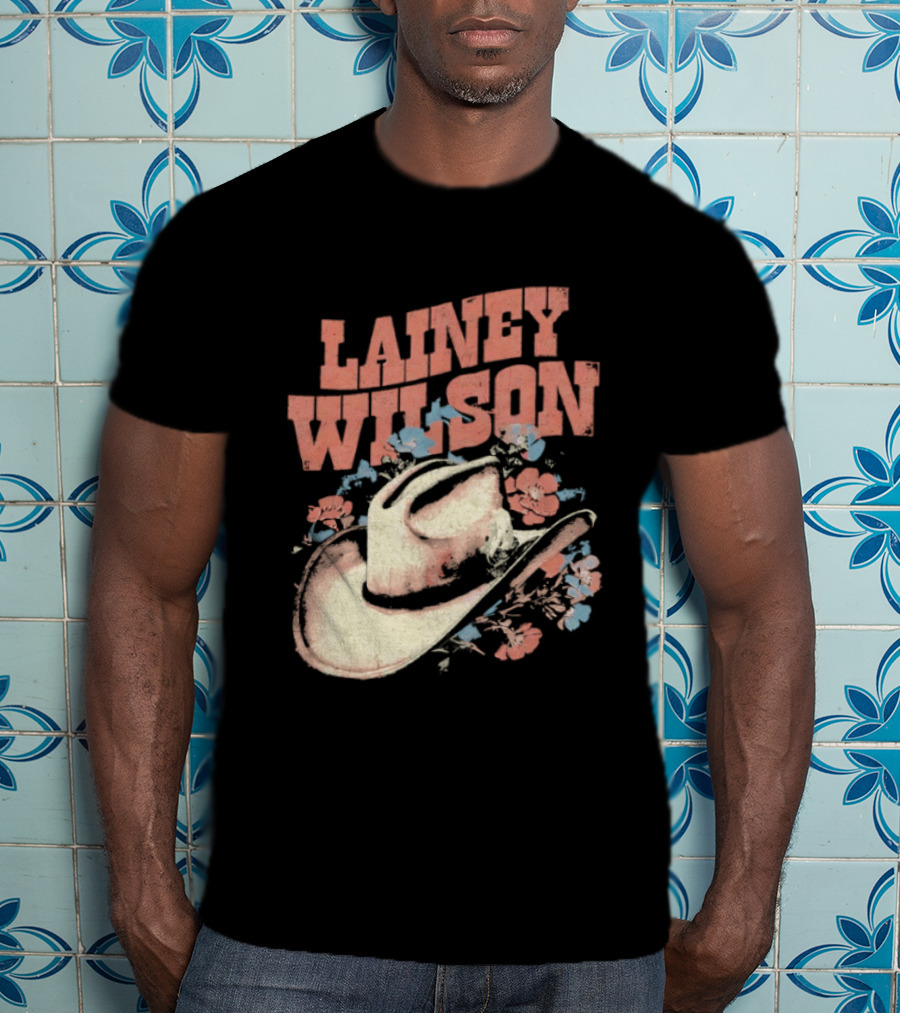 Lainey Wilson Country Music Western Hat Floral T-Shirt