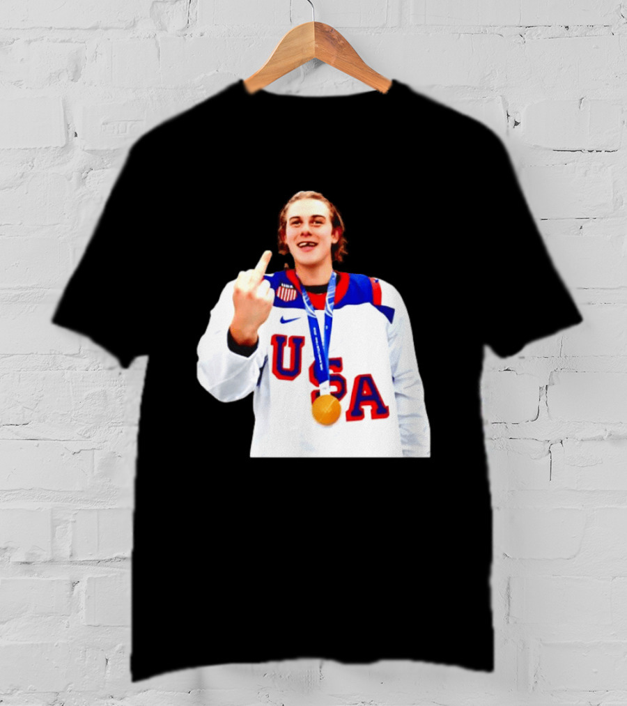 USA Gold Medal Middle Finger Olympic 2026 T-Shirt