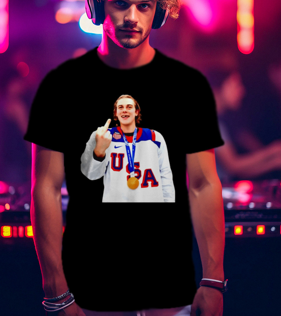 USA Gold Medal Middle Finger Olympic 2026 T-Shirt