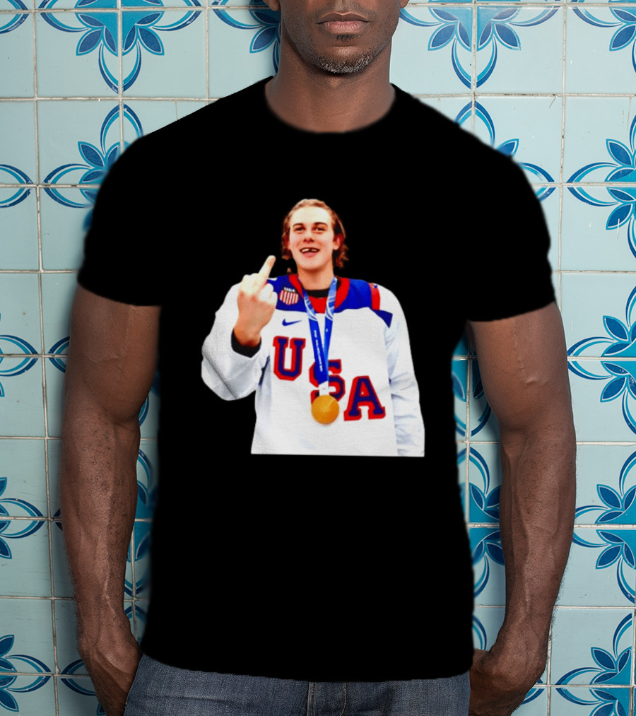 USA Gold Medal Middle Finger Olympic 2026 T-Shirt