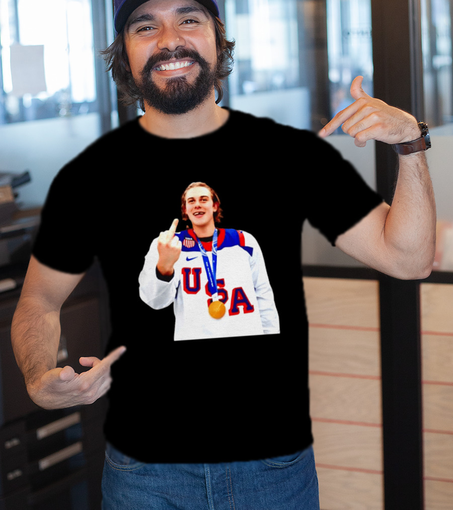 USA Gold Medal Middle Finger Olympic 2026 T-Shirt