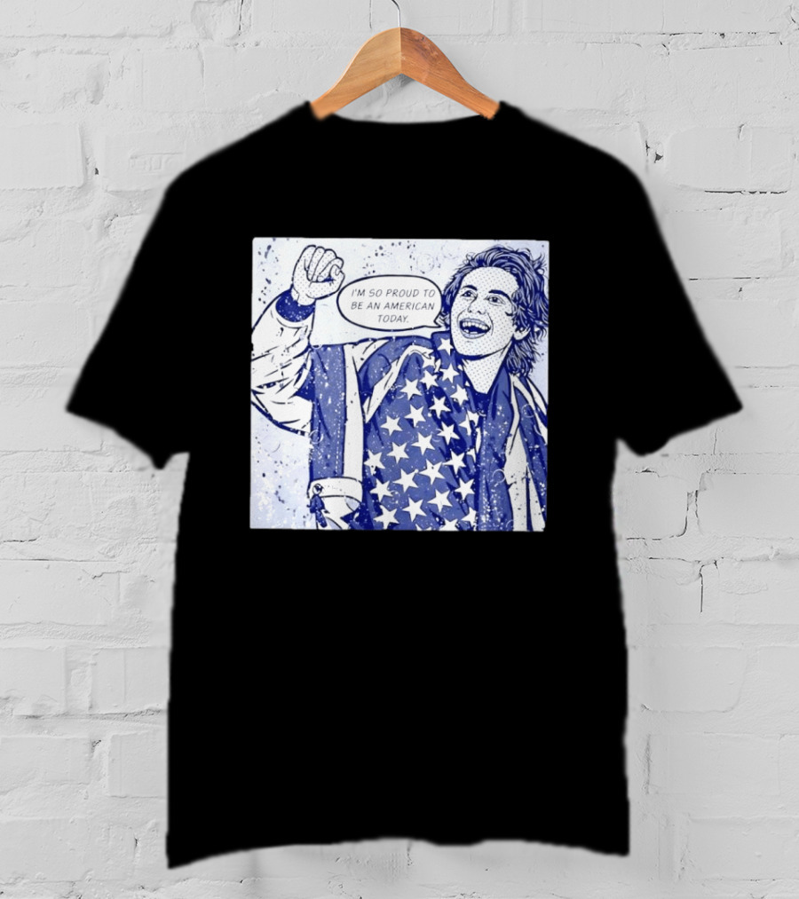 Jack Hughes USA I'm So Proud To Be An American Today T-Shirt