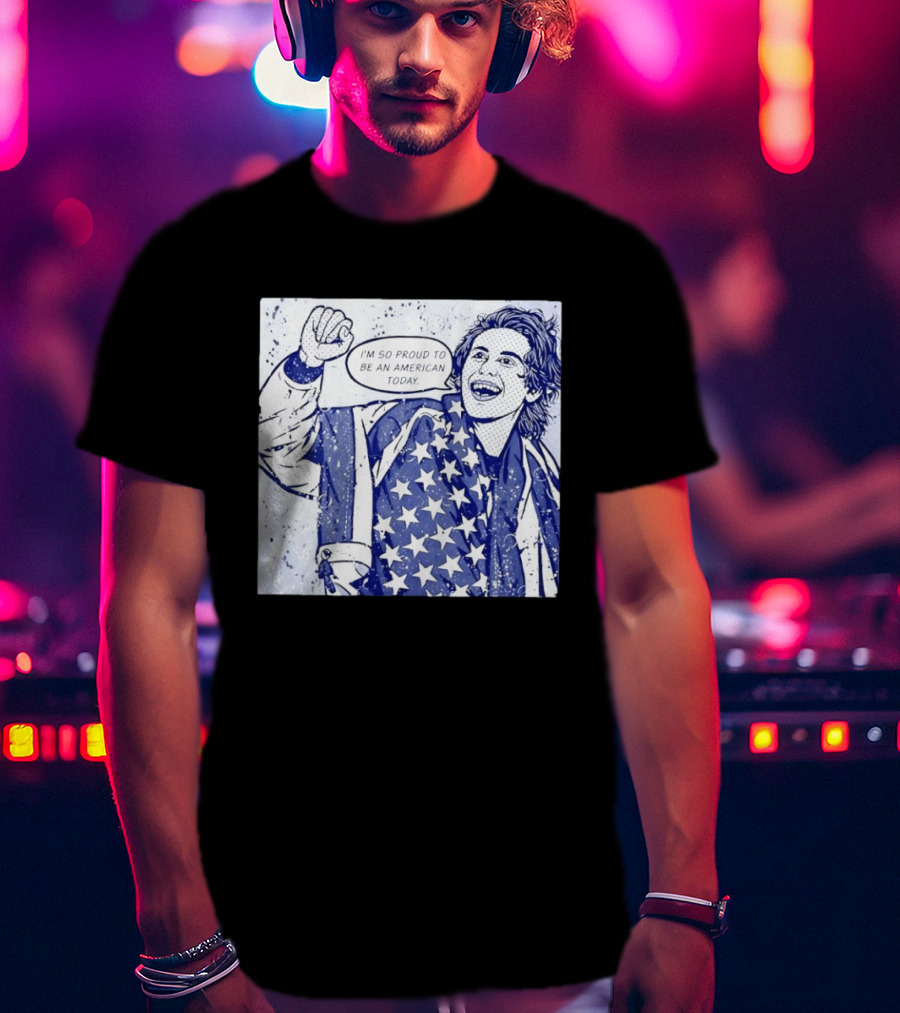 Jack Hughes USA I'm So Proud To Be An American Today T-Shirt