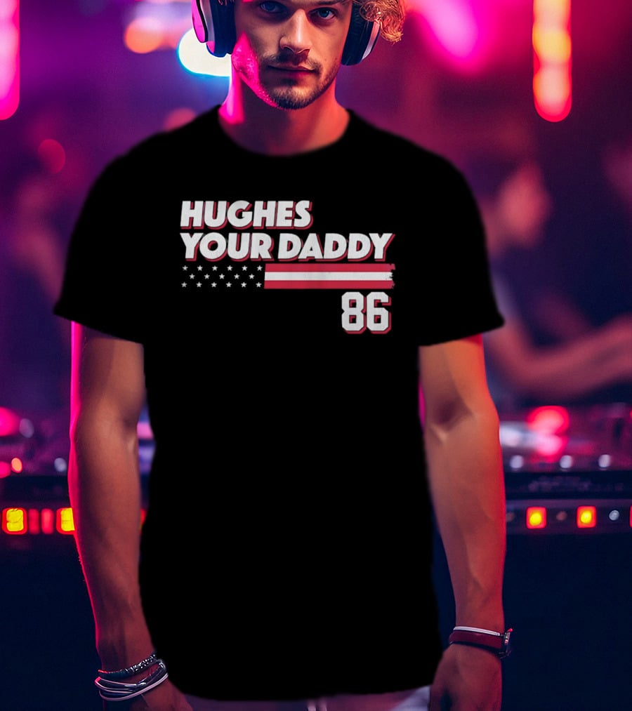 Hughes Your Daddy 86 Stars And Stripes T-Shirt