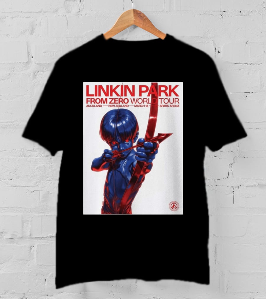 Linkin Park From Zero World Tour Auckland New Zealand 2026 March 18 Spark Arena T-Shirt
