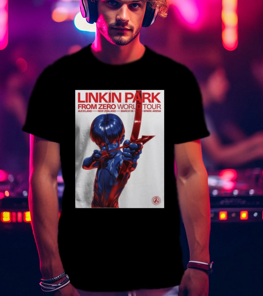 Linkin Park From Zero World Tour Auckland New Zealand 2026 March 18 Spark Arena T-Shirt
