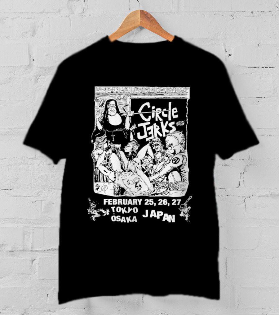 Circle Jerks Tokyo Osaka Japan Tour February 25 26 27 Classroom 2026 T-Shirt