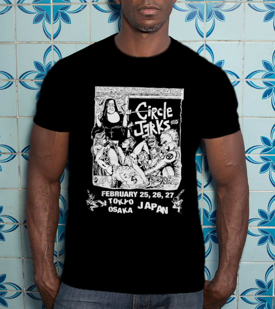 Circle Jerks Tokyo Osaka Japan Tour February 25 26 27 Classroom 2026 T-Shirt