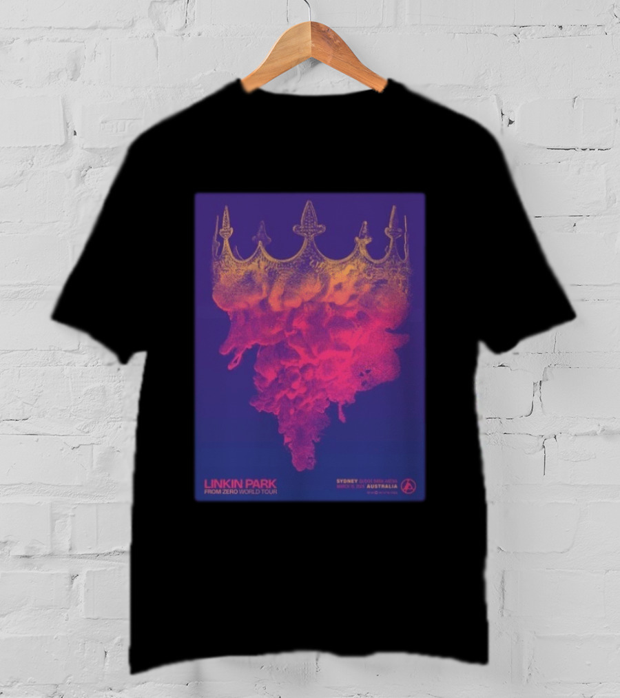 Linkin Park From Zero World Tour Sydney Qudos Bank Arena March 15 2026 Night 2 Australia Gig T-Shirt