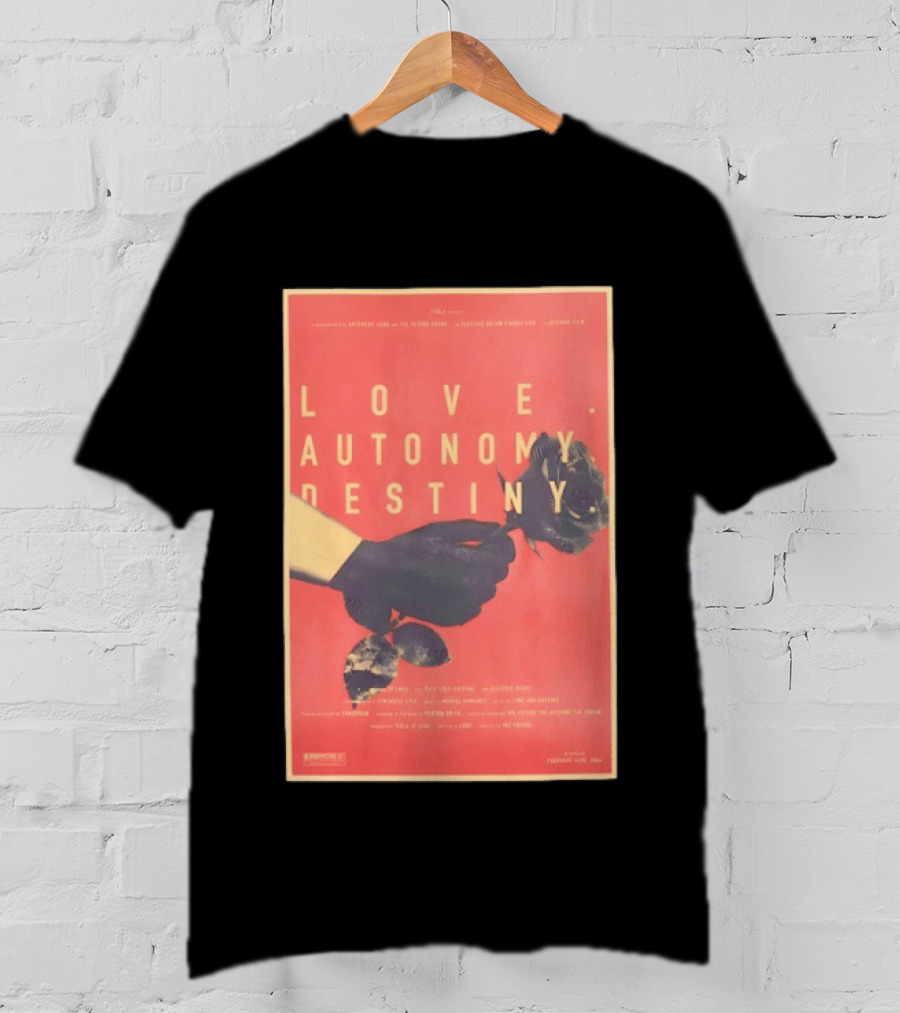 Love Autonomy Destiny Electric Dream Battery February 14th 2024 Hand Holding Flower T-Shirt