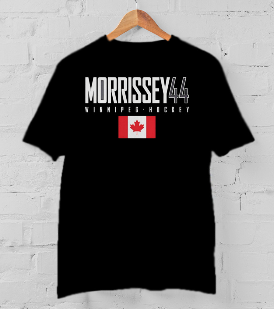Morrissey 44 Winnipeg Hockey Canada Flag T-Shirt