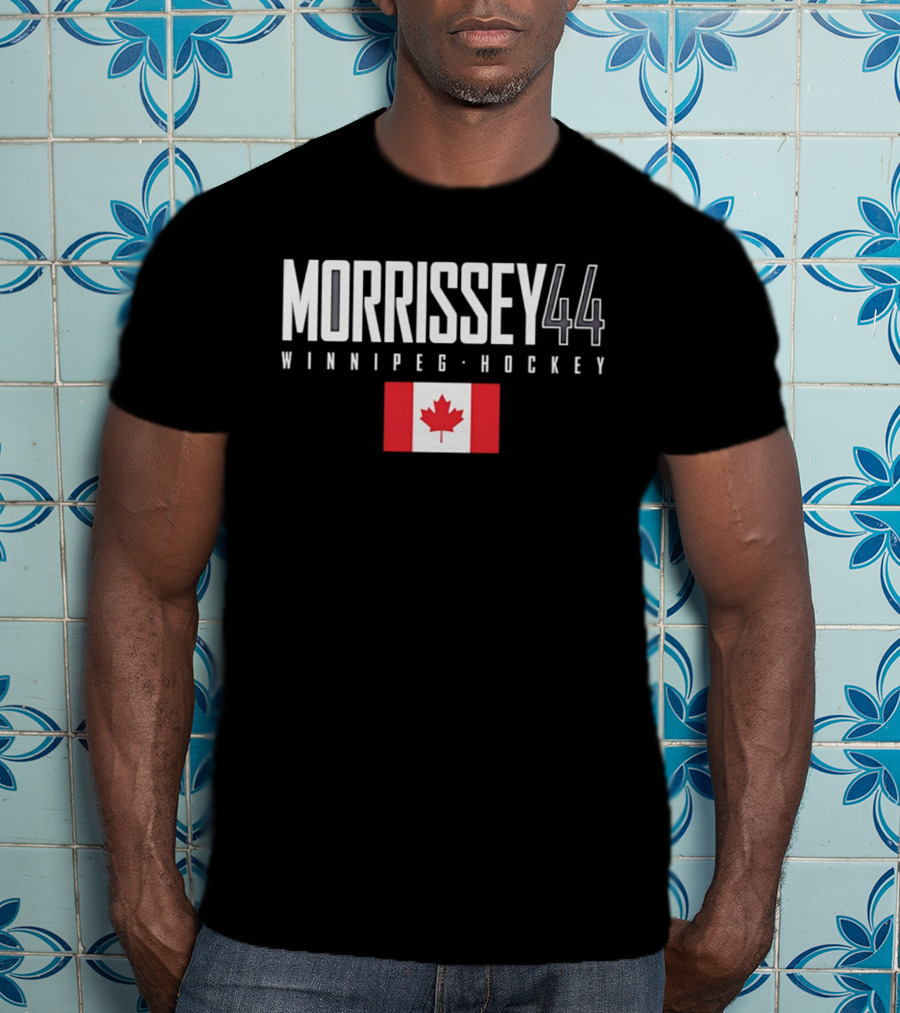 Morrissey 44 Winnipeg Hockey Canada Flag T-Shirt