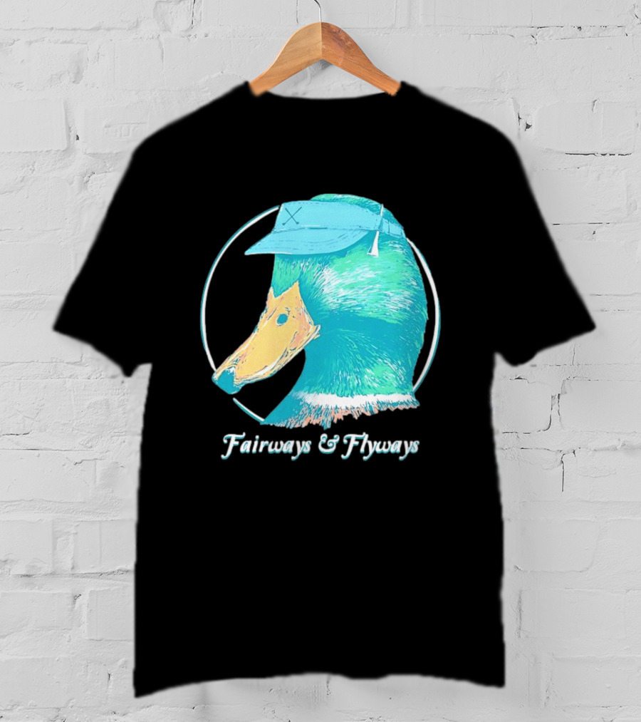 Fairways And Flyways Mallard Duck Head With Cap T-Shirt