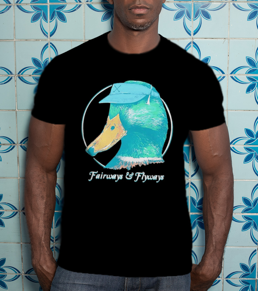 Fairways And Flyways Mallard Duck Head With Cap T-Shirt