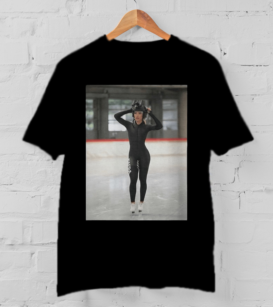 Jutta Leerdam Speed Skating Night Vision Helmet And Suit Ice Rink T-Shirt