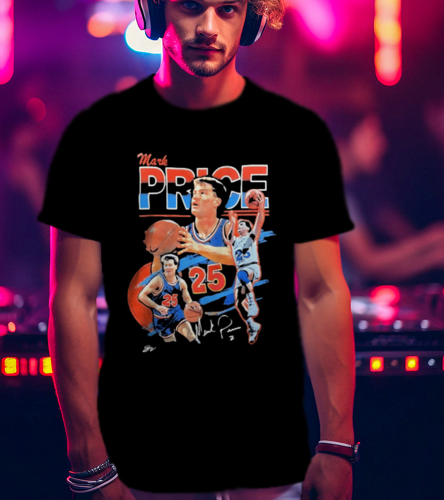 Mark Price 25 Orlando Magic Basketball Player T-Shirt