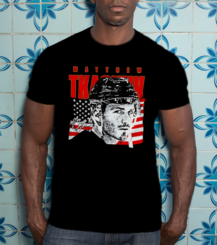 Matthew Tkachuk Usa Hockey Florida Stars And Stripes T-Shirt