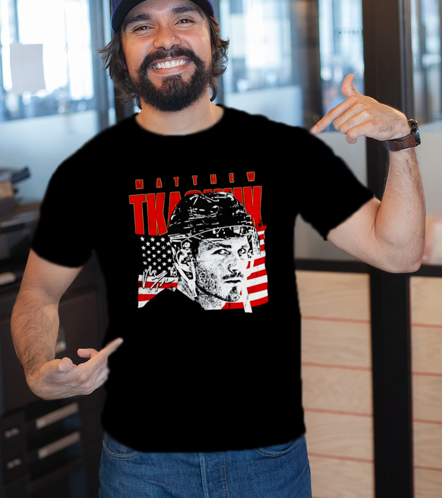Matthew Tkachuk Usa Hockey Florida Stars And Stripes T-Shirt