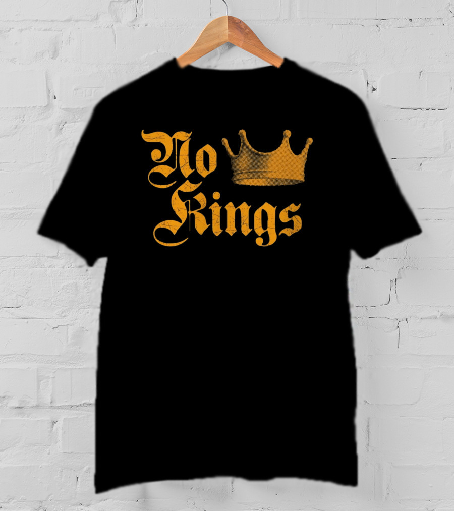 No Kings Since 1776 Gold Crown T-Shirt
