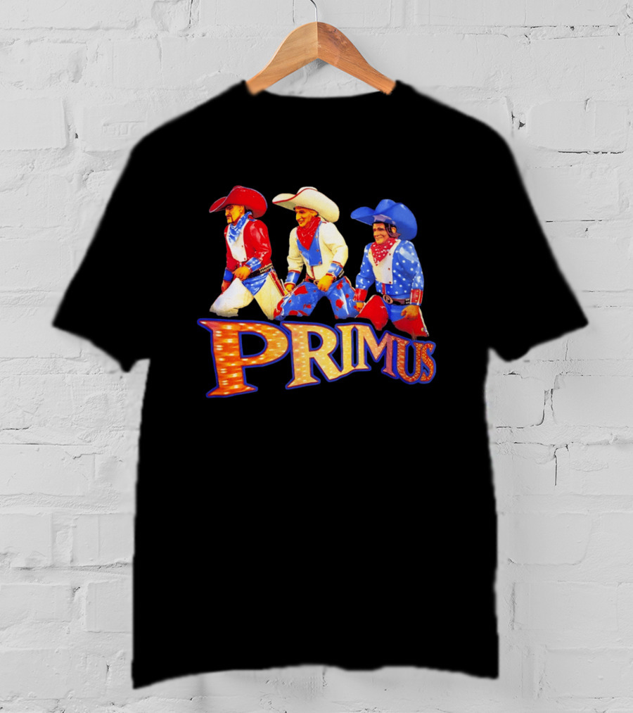 Primus Cowboys Band Merch Colorful Western T-Shirt