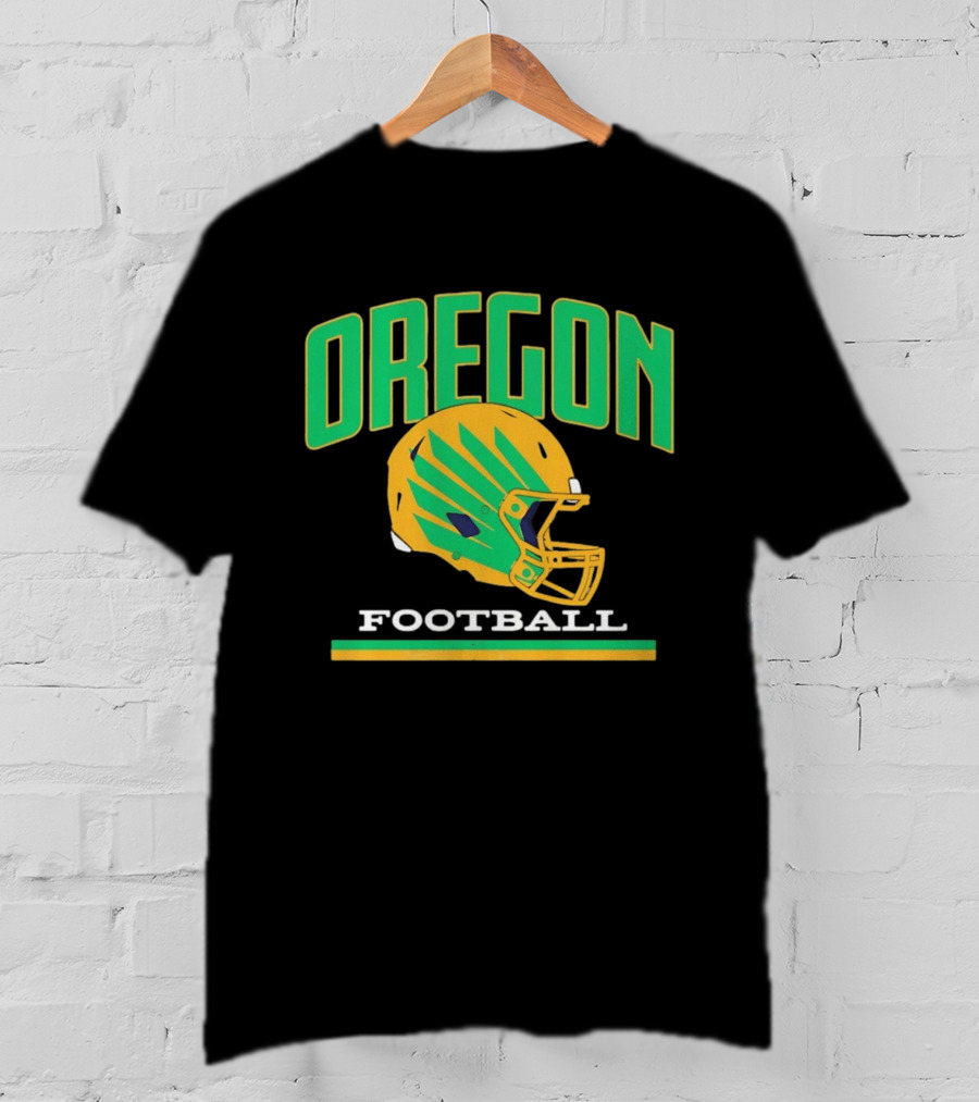 Oregon Ducks Football Team Helmet T-Shirt
