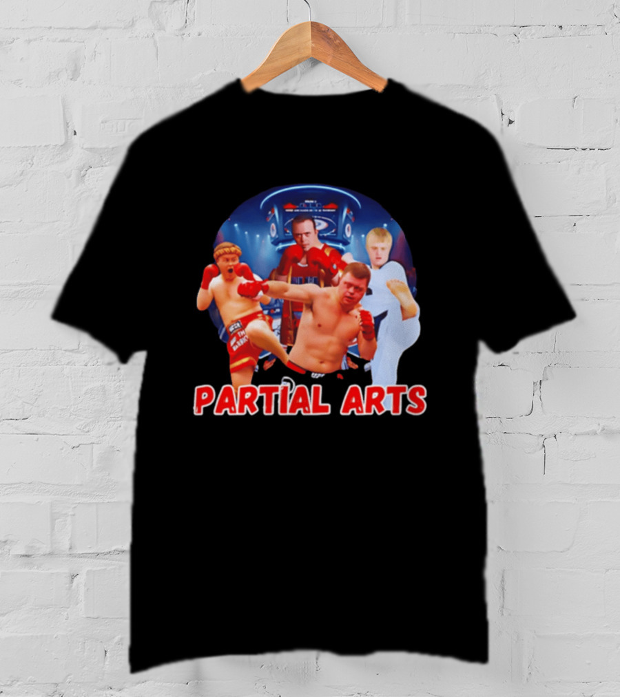 Partial Arts Fighters In Arena Battle T-Shirt