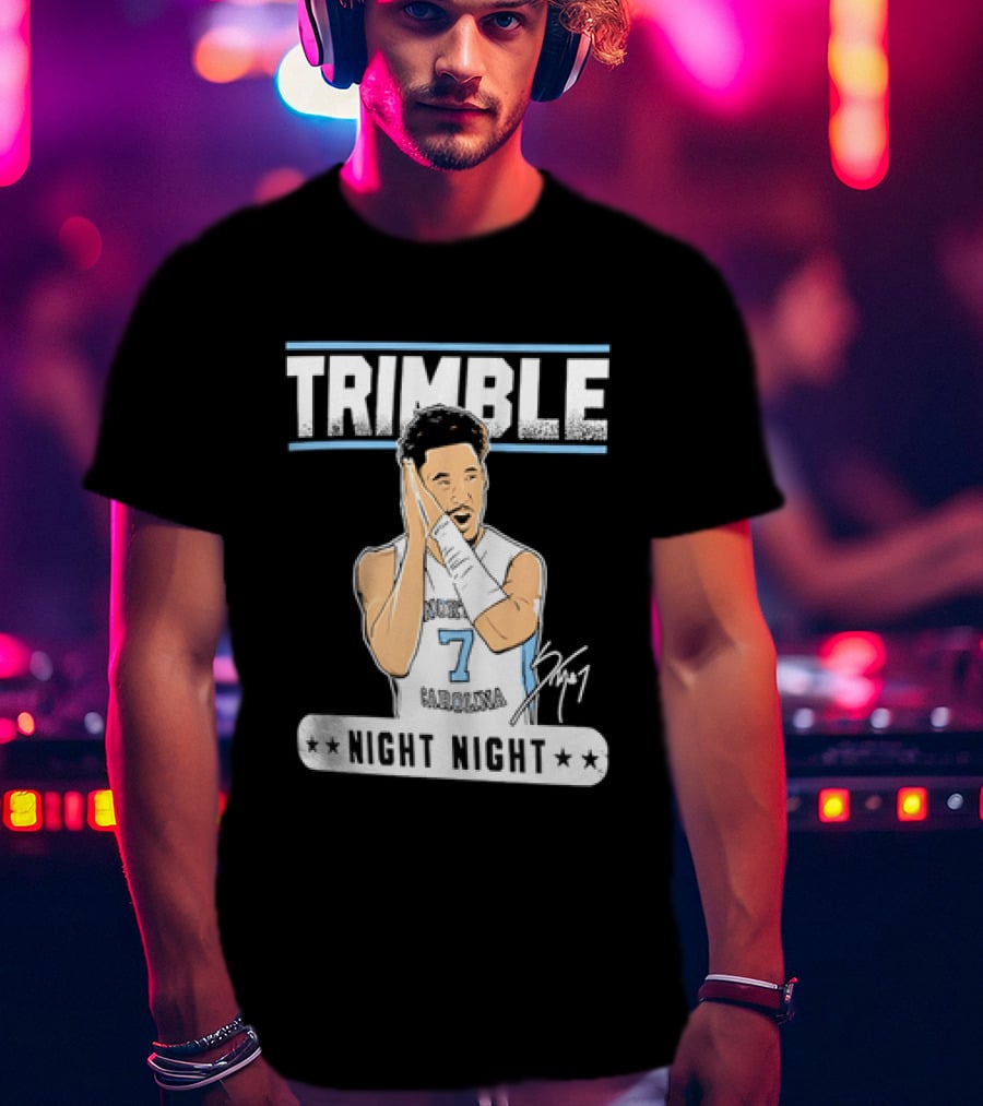 Seth Trimble North Carolina Tar Heels Basketball Tribute Night Night T-Shirt