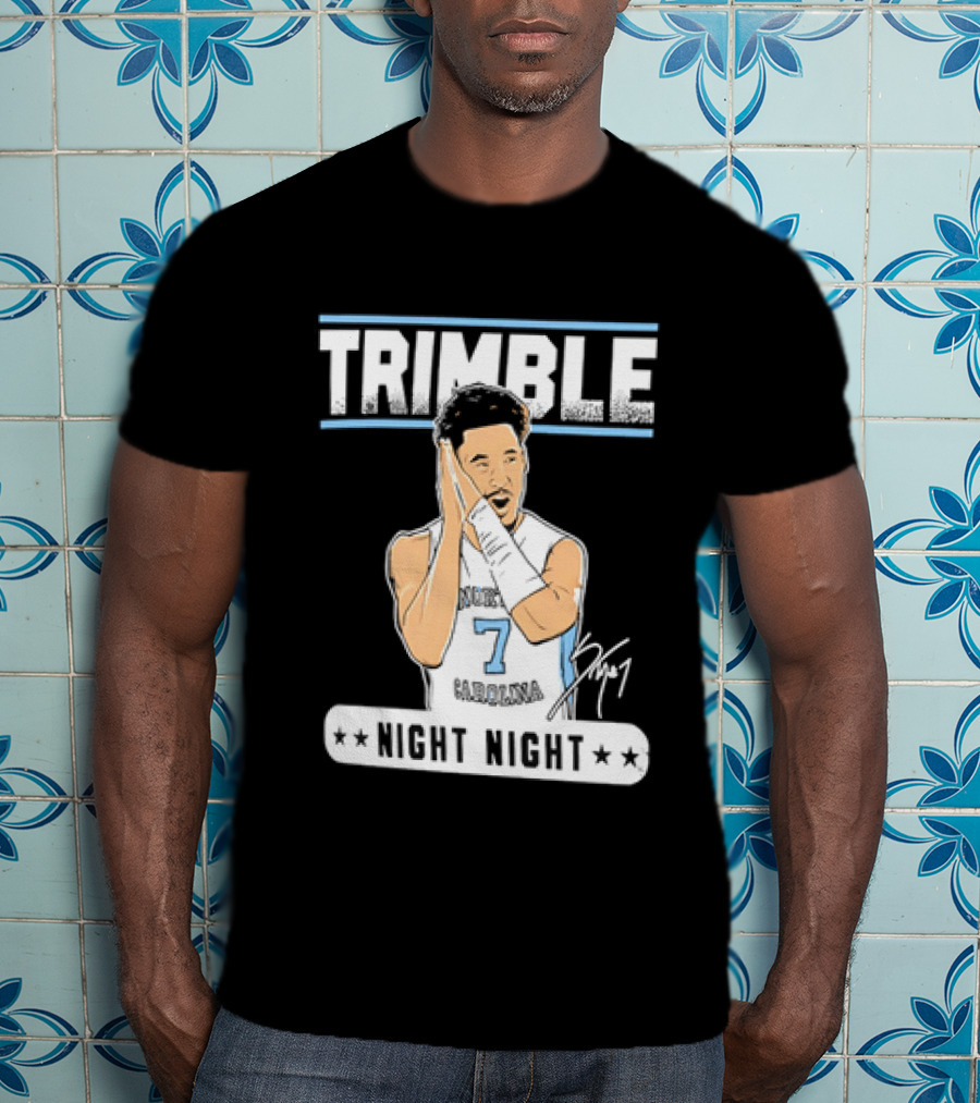 Seth Trimble North Carolina Tar Heels Basketball Tribute Night Night T-Shirt