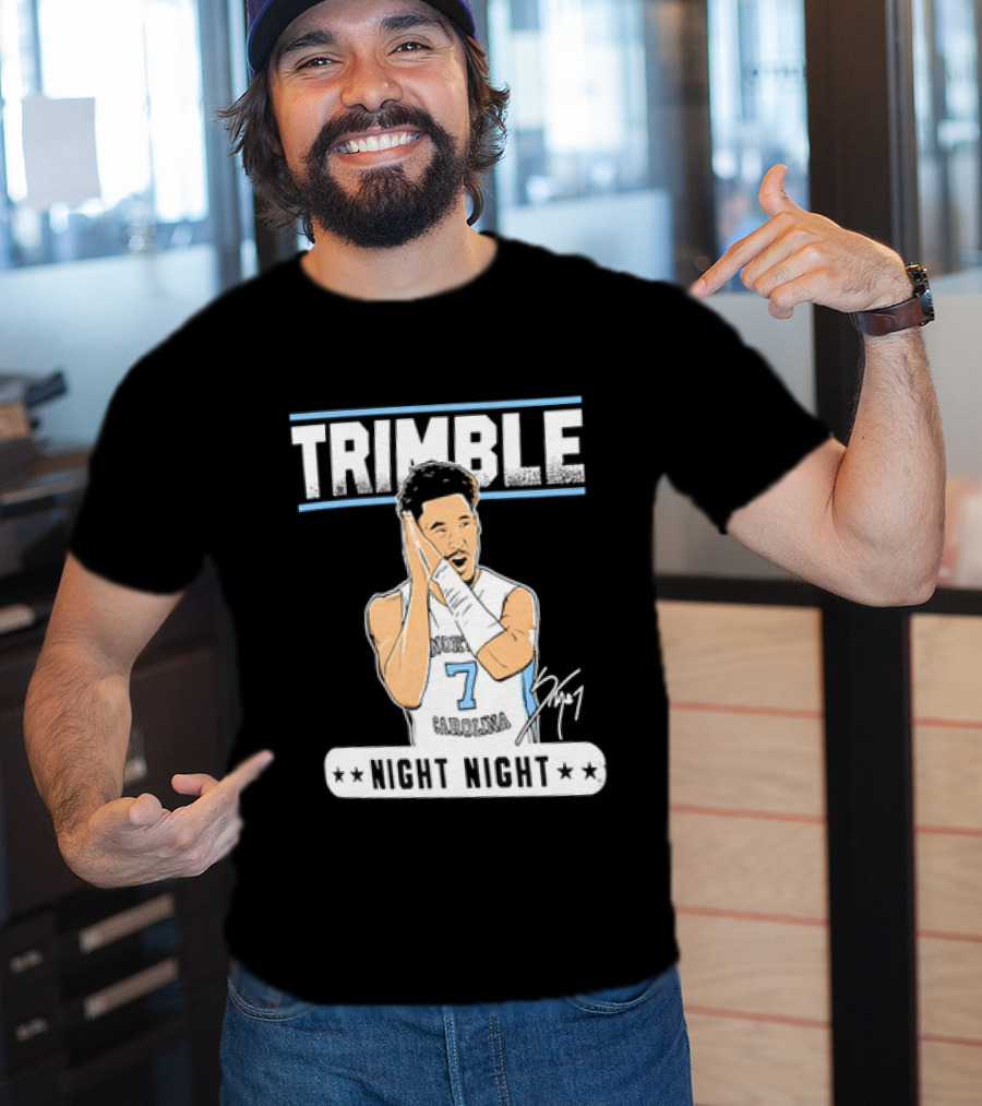 Seth Trimble North Carolina Tar Heels Basketball Tribute Night Night T-Shirt