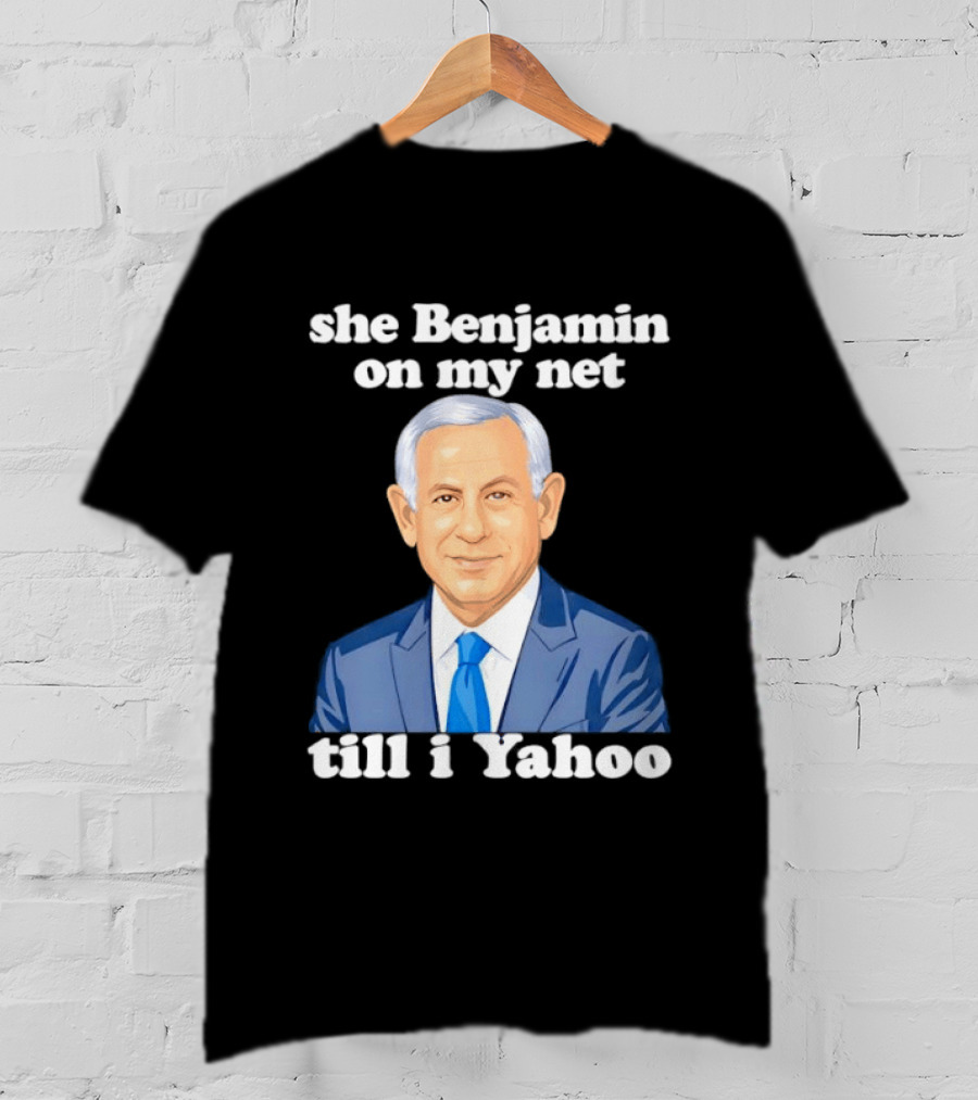 She Benjamin On My Net Till I Yahoo Cartoon Benjamin Portrait Blue Suit T-Shirt