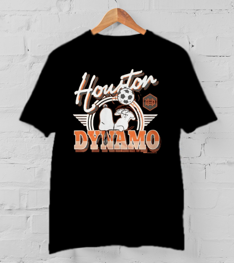 Houston Dynamo Snoopy Soccer Collaboration T-Shirt