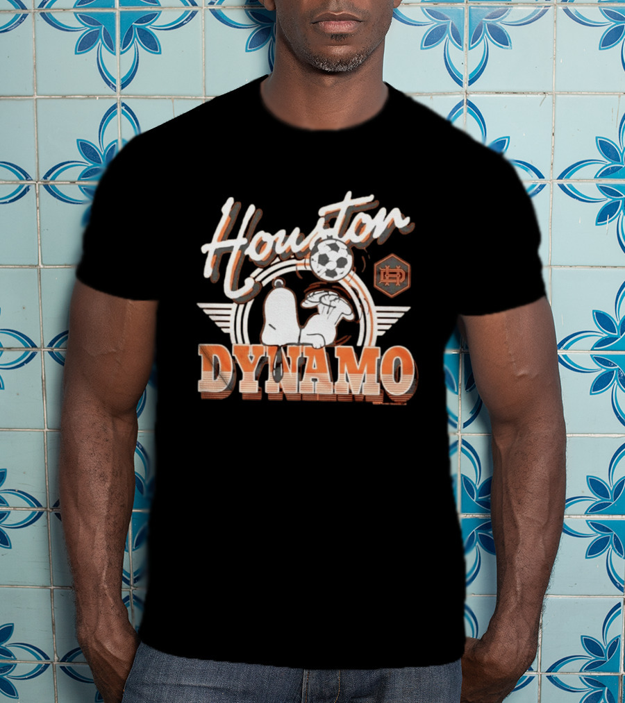 Houston Dynamo Snoopy Soccer Collaboration T-Shirt