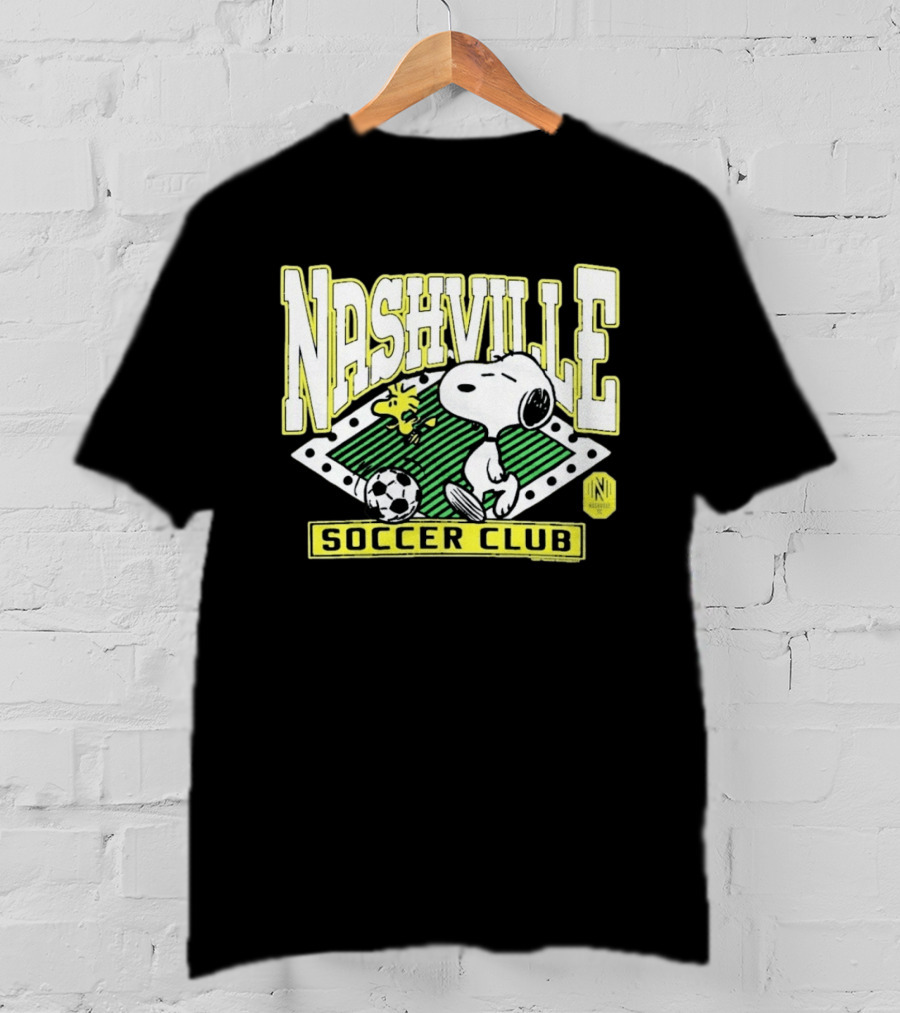 Nashville Soccer Club Snoopy Woodstock Peanuts Collaboration T-Shirt