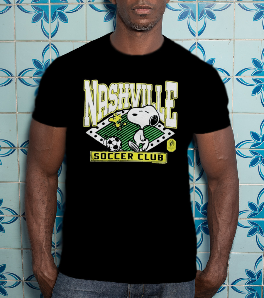 Nashville Soccer Club Snoopy Woodstock Peanuts Collaboration T-Shirt