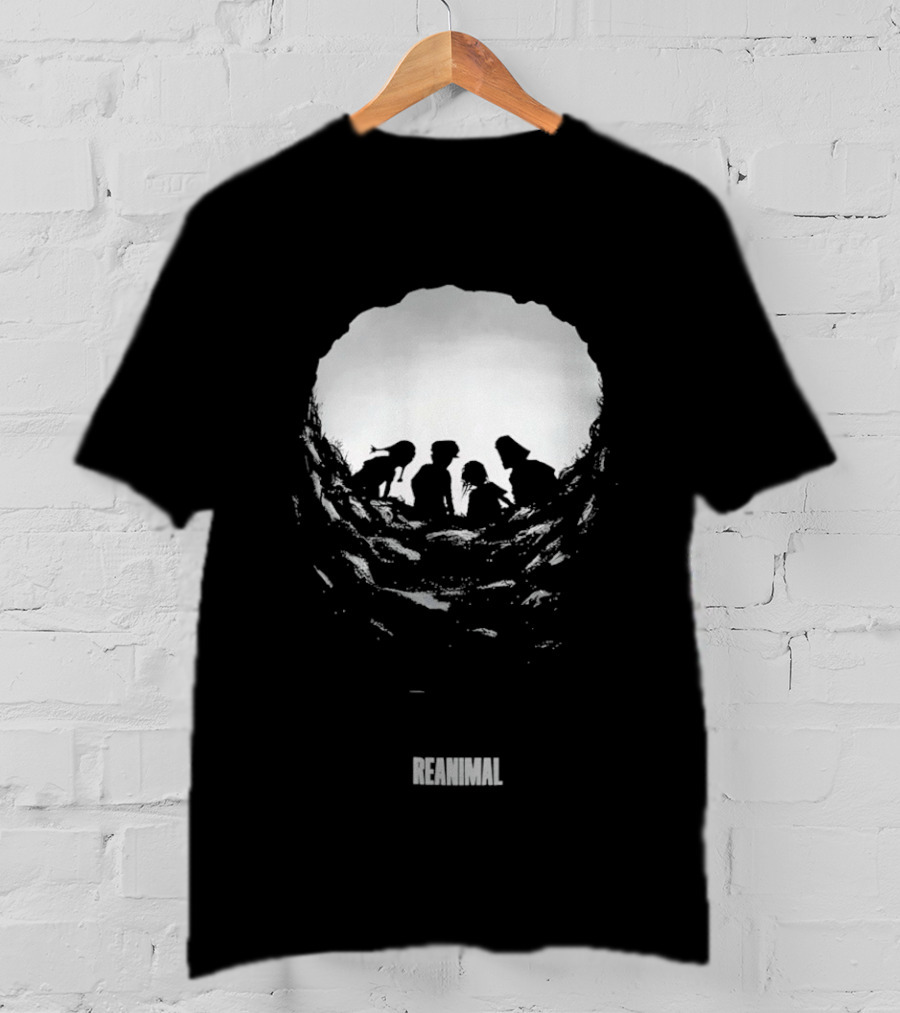 Reanimal Cave Silhouette Family Exploration T-Shirt