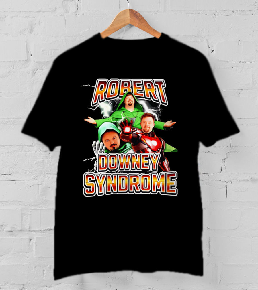 Robert Downey Syndrome Green Iron Suit T-Shirt