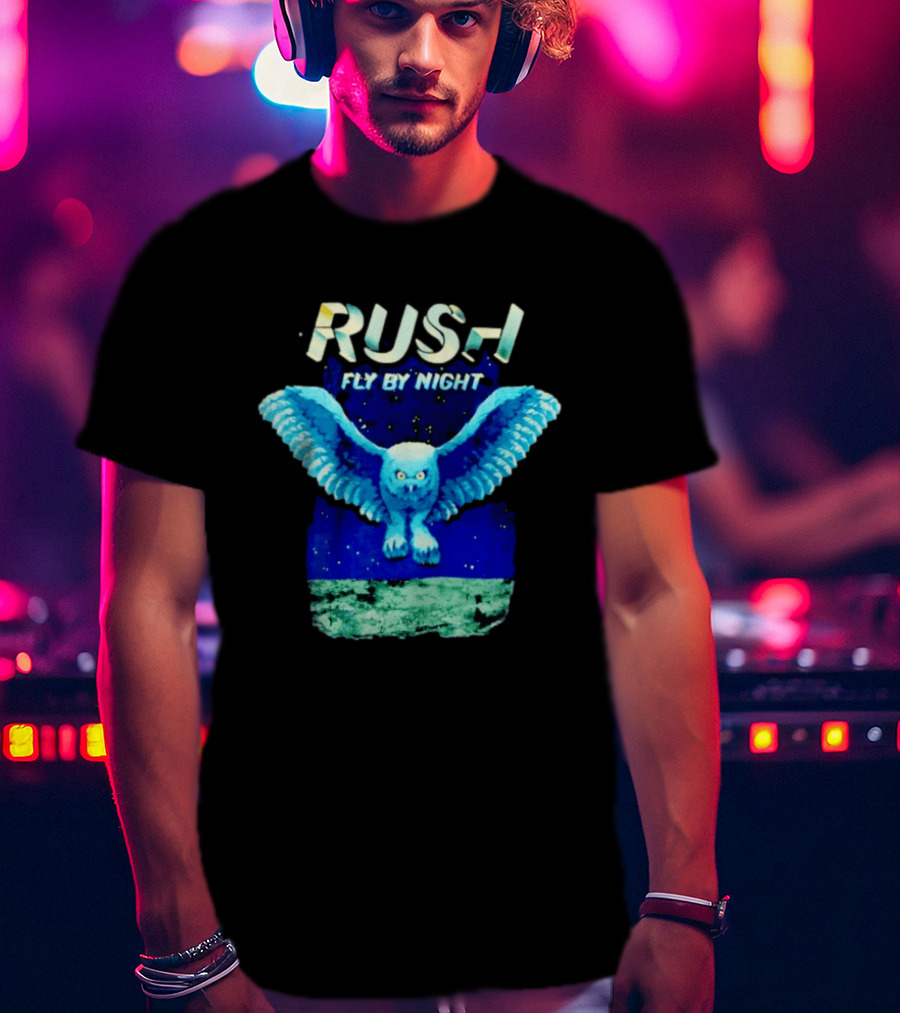 Rush Fly By Night Album Owl T-Shirt