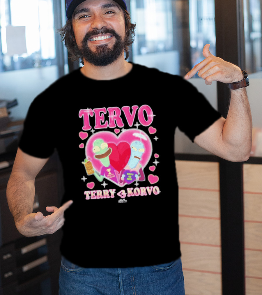 TERVO Terry Korvo Trophy Husband Don't Go Bacon My Heart T-Shirt