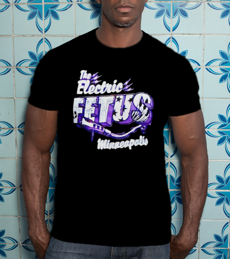 The Electric Fetus Minneapolis Purple Stars And Stripes T-Shirt
