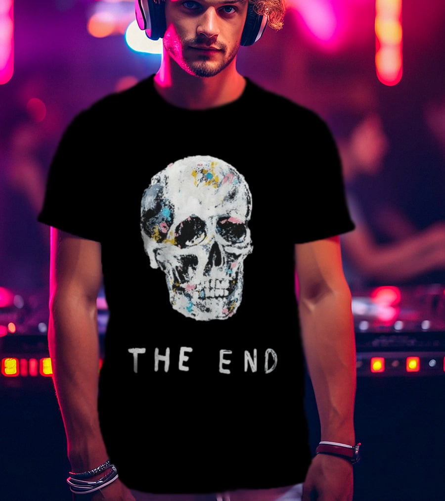 The End Colorful Skull T-Shirt