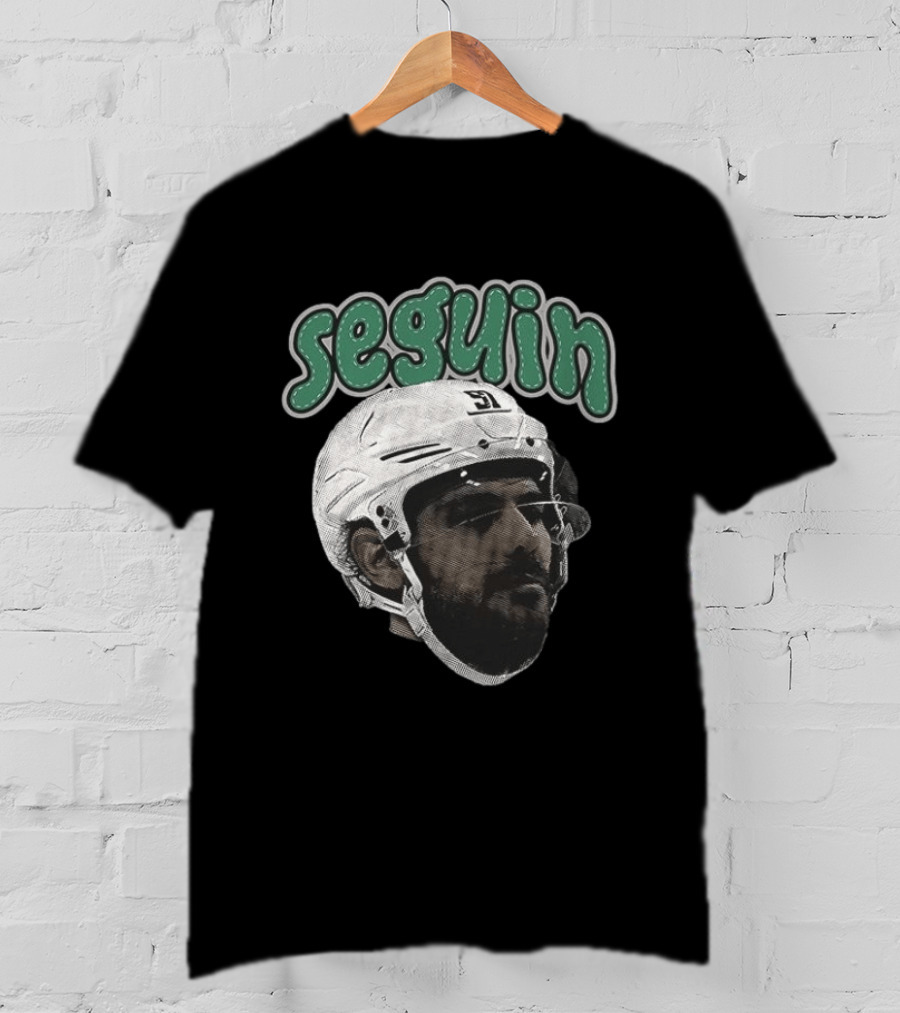 Seguin Dallas Stars Hockey Big Face T-Shirt