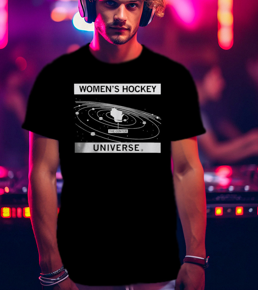 Women's Hockey Universe Celestial Orbit Rings T-Shirt