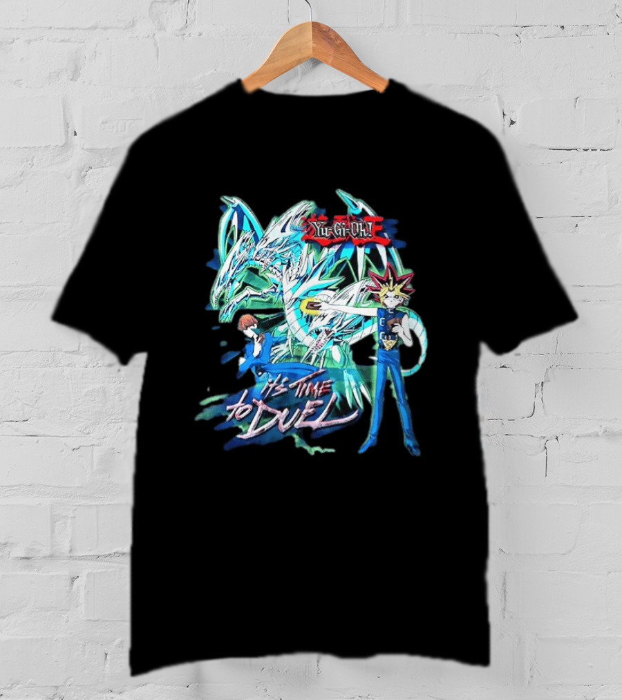 Yu Gi Oh Master Duel It's Time To Duel Blue Eyes White Dragon Yugi Kaiba T-Shirt