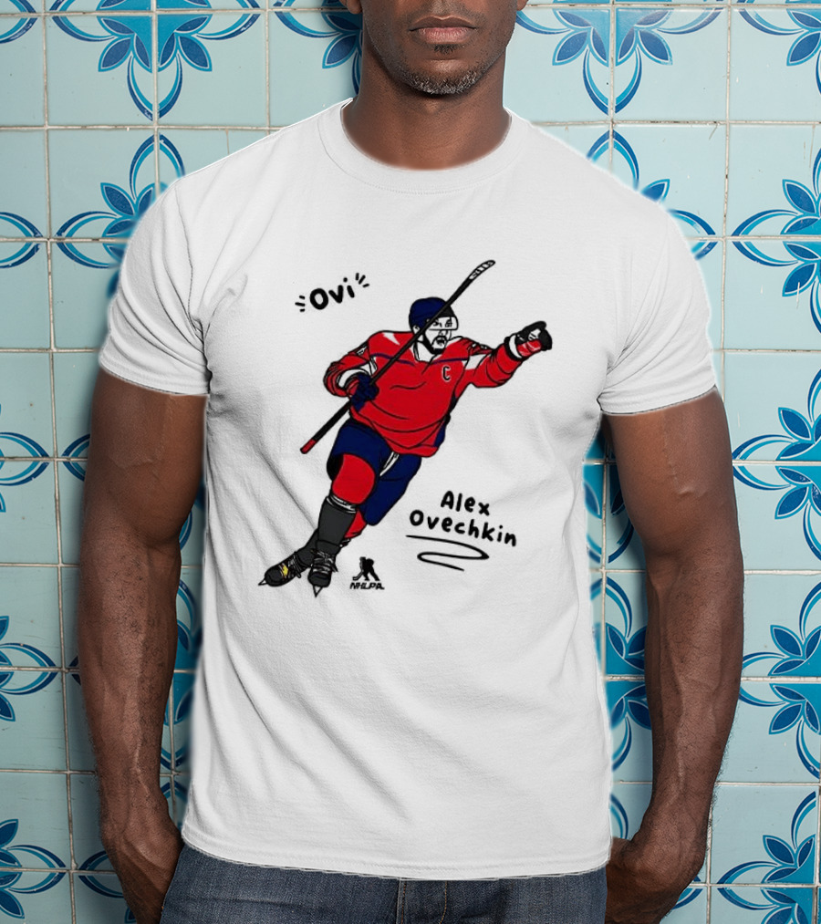 Ovi Cartoon Alex Ovechkin Washington Capitals Hockey T-Shirt