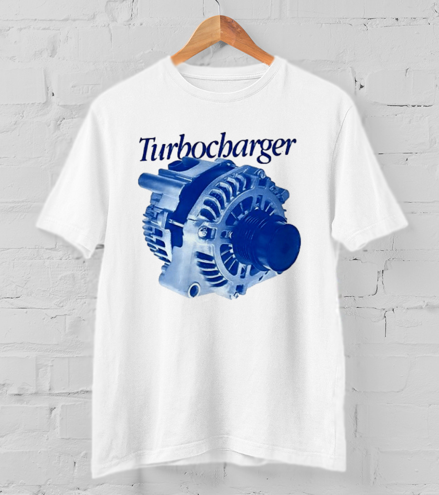 Turbocharger Alternator Blue Highlight T-Shirt