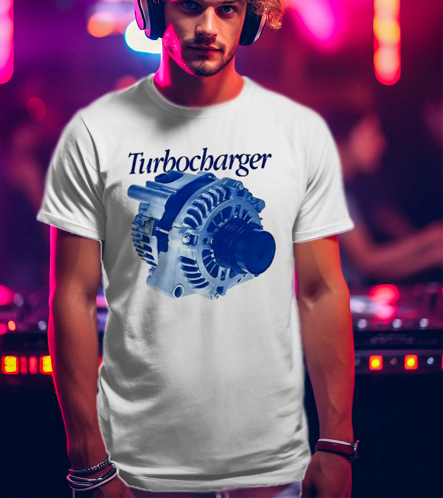 Turbocharger Alternator Blue Highlight T-Shirt