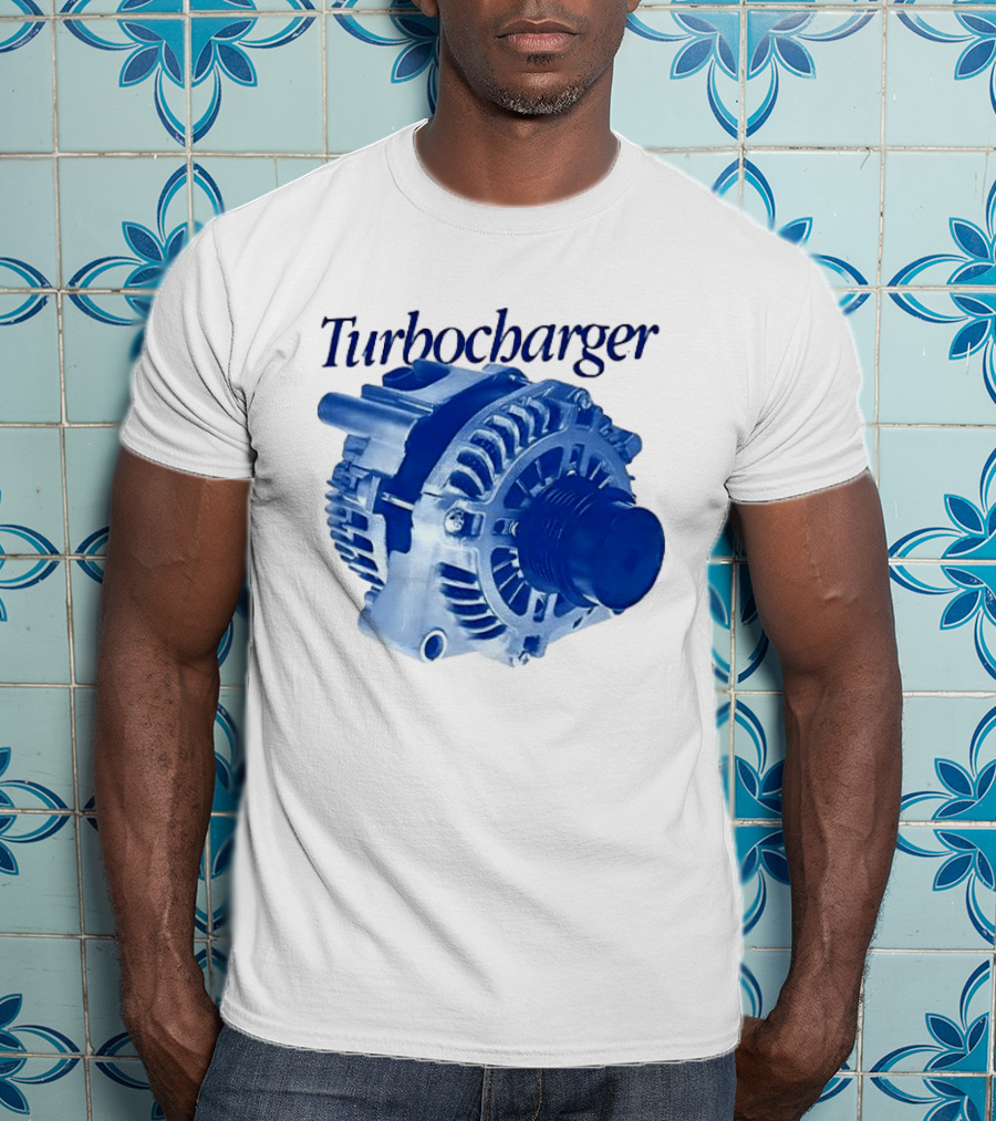 Turbocharger Alternator Blue Highlight T-Shirt