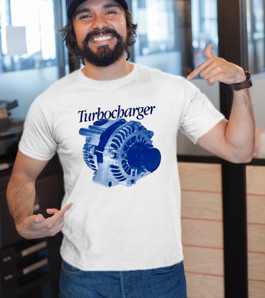 Turbocharger Alternator Blue Highlight T-Shirt