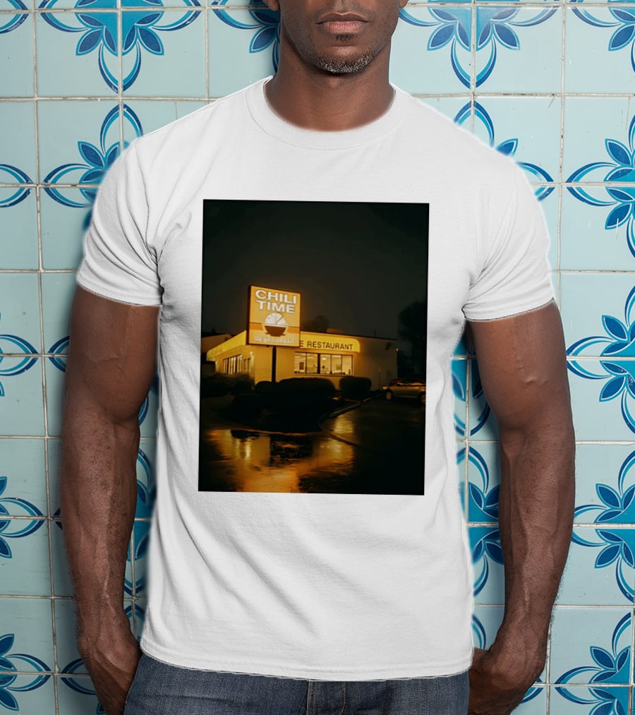 CHILI TIME Night Vibes Restaurant St Bernard Recreation Department T-Shirt